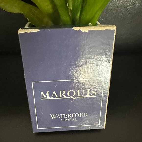 Marquis by Waterford Crystal Etched Santa Wreath Ornament made in Germany - Picture 4 of 4